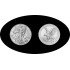 Estados Unidos United States 1 OZ onza 2024 American Silver Eagle 1$  Plata Ag