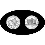 Austria 1 OZ onza 2024 Filarmónica Philharmonic 1,5 euros Plata Ag