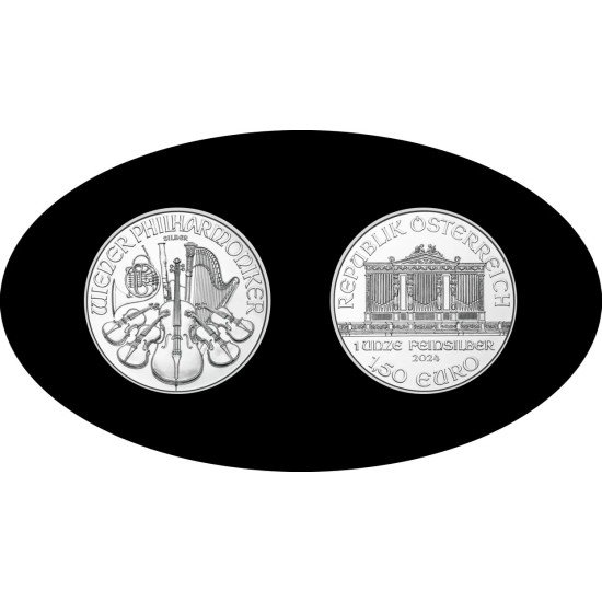 Austria 1 OZ onza 2024 Filarmónica Philharmonic 1,5 euros Plata Ag