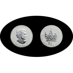 Canadá Canada 1 OZ onza 2012 Maple Leaf Elisabeth II  5$ Plata Ag