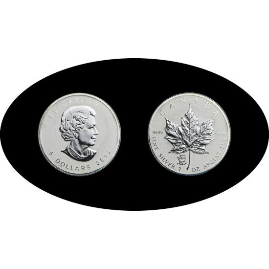 Canadá Canada 1 OZ onza 2012 Maple Leaf Elisabeth II 5$ Plata Ag Canadá Canada 1 OZ onza 2012 Maple Leaf Elisabeth II 5$ Plata Ag