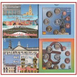 España Spain 2016 2 Carteras Oficiales Euros € Serie Autonomías Asturias y País Vasco + 2€ com. Acueducto + 2 medallas plata escudo España Spain 2016 2 Carteras Oficiales Euros € Serie Autonomías Asturias y País Vasco + 2€ com. Acueducto + 2 medallas plata escudo