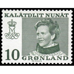 Groenlandia 72 1973 Reina Margarita II MNH Groenlandia 72 1973 Reina Margarita II MNH