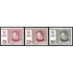 Groenlandia 94/96 1978 Reina Margarita II MNH Groenlandia 94/96 1978 Reina Margarita II MNH
