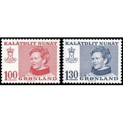 Groenlandia 89/90 1977 Reina Margarita II MNH Groenlandia 89/90 1977 Reina Margarita II MNH