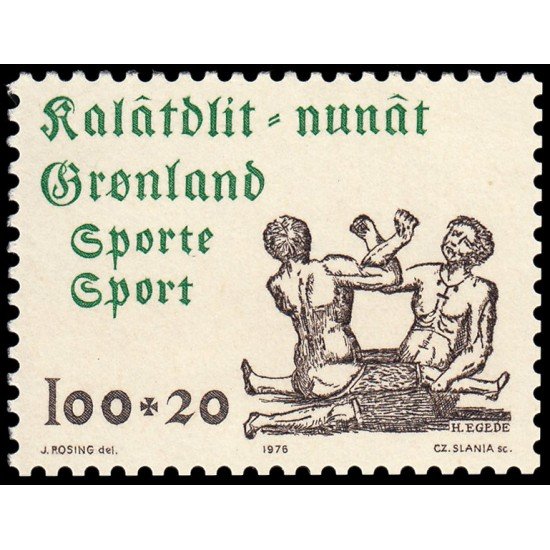 Groenlandia 85 1976 Deportes en beneficio de la Unión Atlética de Groenlandia MNH Groenlandia 85 1976 Deportes en beneficio de la Unión Atlética de Groenlandia MNH