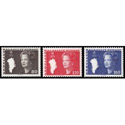 Groenlandia 108/10 1980 Reina Margarita II MNH Groenlandia 108/10 1980 Reina Margarita II MNH