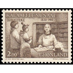 Groenlandia 111 1980 150 aniv. de la biblioteca de Groenlandia MNH Groenlandia 111 1980 150 aniv. de la biblioteca de Groenlandia MNH