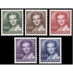 Dinamarca Denmark 758/62 1982 Reina Margarita II serie 2 MNH