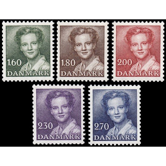 Dinamarca Denmark 758/62 1982 Reina Margarita II serie 2 MNH Dinamarca Denmark 758/62 1982 Reina Margarita II serie 2 MNH