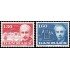 Dinamarca Denmark 700/01  1980 Europa Personalidades Karen Blixen y August Krogh MNH