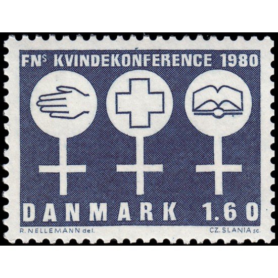 Dinamarca Denmark 702 1980 Decenio de la Mujer ONU MNH Dinamarca Denmark 702 1980 Decenio de la Mujer ONU MNH