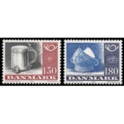 Dinamarca Denmark 711/12 1980 Artesanía antigua MNH Dinamarca Denmark 711/12 1980 Artesanía antigua MNH