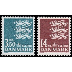 Dinamarca Denmark 756/57 1982 Escudo de armas MNH