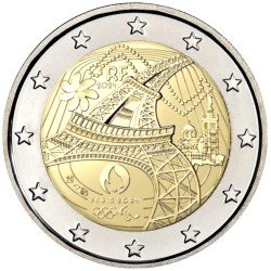 Francia 2024 2 € euros conmemorativos JJOO - Paralímpicos  París