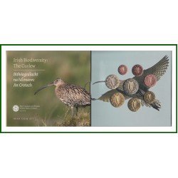Irlanda 2024 Cartera Oficial Monedas € euro Biodiversidad en Irlanda Zarapito