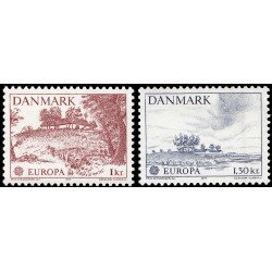 Dinamarca Denmark 640/41 1977 Europa Paisajes MNH Dinamarca Denmark 640/41 1977 Europa Paisajes MNH