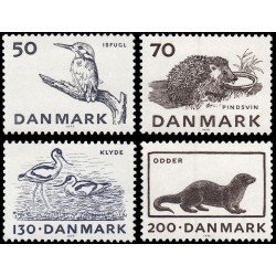 Dinamarca Denmark 608/11 1975 Animales protegidos MNH Dinamarca Denmark 608/11 1975 Animales protegidos MNH