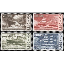 Dinamarca Denmark 613/16 1976 200 aniv. independencia de EEUU MNH Dinamarca Denmark 613/16 1976 200 aniv. independencia de EEUU MNH