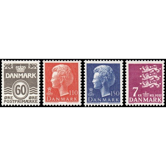Dinamarca Denmark 657/60 1978 Serie corriente MNH Dinamarca Denmark 657/60 1978 Serie corriente MNH