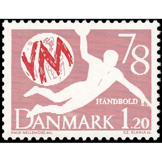 Dinamarca Denmark 656 1978 Campeonato del mundo de balonmano MNH Dinamarca Denmark 656 1978 Campeonato del mundo de balonmano MNH