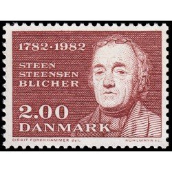 Dinamarca Denmark 765 1982 200 aniv. del nacimiento del poeta Steen Steensen Blicher MNH Dinamarca Denmark 765 1982 200 aniv. del nacimiento del poeta Steen Steensen Blicher MNH