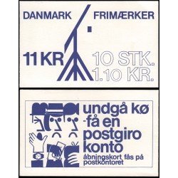Dinamarca Denmark 708 C708 1980 Paisajes de Jutlandia norte Carnet MNH Dinamarca Denmark 708 C708 1980 Paisajes de Jutlandia norte Carnet MNH