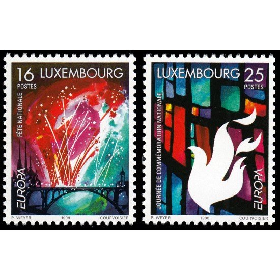Luxemburgo 1401/02 1998 Europa (C.E.P.T.) 1998 Fiestas y Festivales MNH Luxemburgo 1401/02 1998 Europa (C.E.P.T.) 1998 Fiestas y Festivales MNH