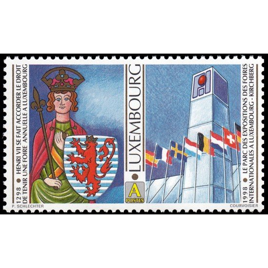 Luxemburgo 1403 1998 700 Aniv. de la Concesión al Conde Enrique VII MNH Luxemburgo 1403 1998 700 Aniv. de la Concesión al Conde Enrique VII MNH