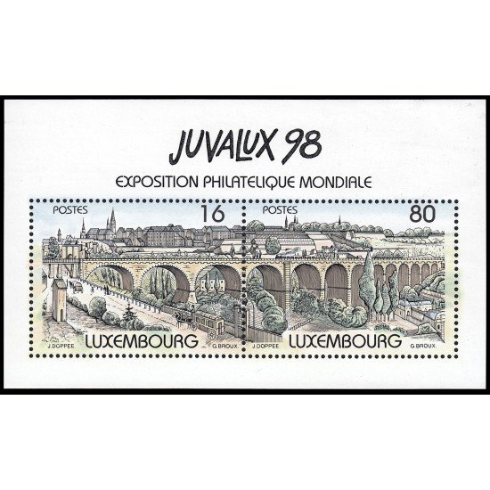Luxemburgo HB 17 1998 Vista histórica de la ciudad de Luxemburgo MNH Luxemburgo HB 17 1998 Vista histórica de la ciudad de Luxemburgo MNH