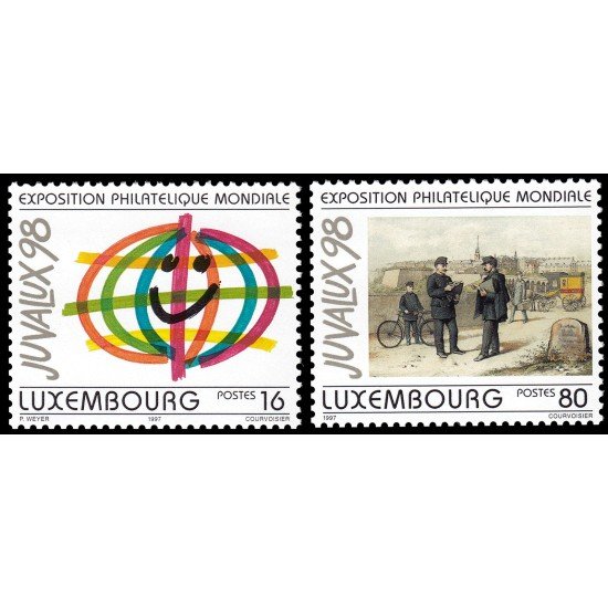 Luxemburgo 1373/74 1997 Exposición Filatélica Internacional JUVALUX 98