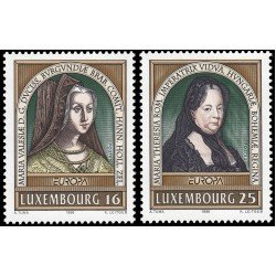 Luxemburgo 1340/41 1996 Europa Mujeres célebres MNH