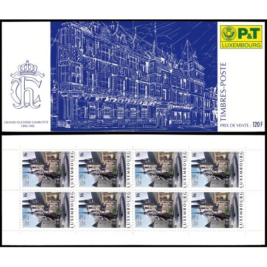 Luxemburgo 1338 C1338 1996  Centenario del Nacimiento de la Gran Duquesa Carlota Carnet MNH