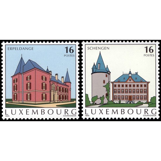 Luxemburgo 1325/26 1995 Turismo Castillos MNH