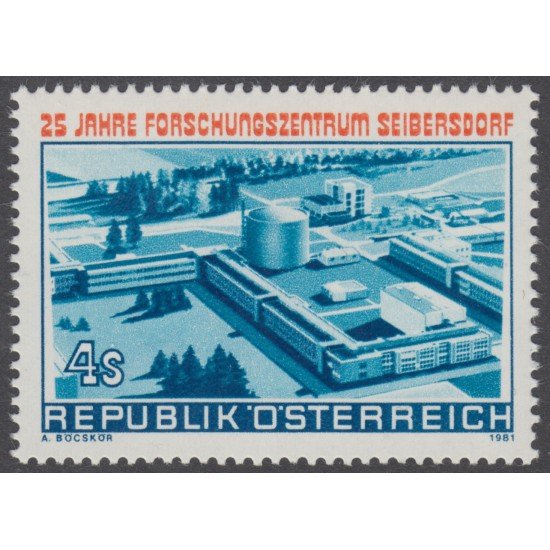Öesterreich Austria - 1502 - 1981 25º Aniv. del centro de investigación de Seibersdorf Lujo