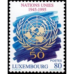Luxemburgo 1322 1995 50 Aniv. de las Naciones Unidas MNH