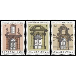 Luxemburgo 1154/56 1988 Dibujos arquitectónicos de Joseph Wegener MNH Luxemburgo 1154/56 1988 Dibujos arquitectónicos de Joseph Wegener MNH