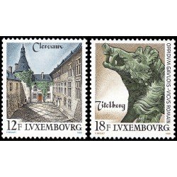 Luxemburgo 1180/81 1989 Lugares turísticos MNH Luxemburgo 1180/81 1989 Lugares turísticos MNH