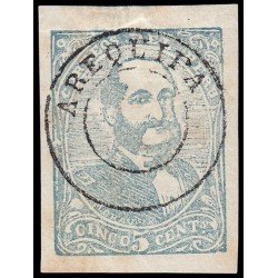 Perú Arequipa 23 1885 Sellos de 1885 con sobrecarga en rojo o negro MH Perú Arequipa 23 1885 Sellos de 1885 con sobrecarga en rojo o negro MH