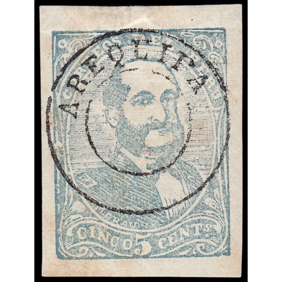 Perú Arequipa 23 1885 Sellos de 1885 con sobrecarga en rojo o negro MH Perú Arequipa 23 1885 Sellos de 1885 con sobrecarga en rojo o negro MH