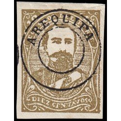Perú Arequipa 24 1885 Sellos de 1885 con sobrecarga en rojo o negro MH Perú Arequipa 24 1885 Sellos de 1885 con sobrecarga en rojo o negro MH