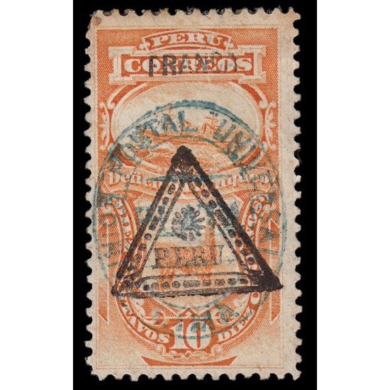 Perú Arequipa 28a 1885 Sellos-taxas de 1885 con sobrecarga MH Perú Arequipa 28a 1885 Sellos-taxas de 1885 con sobrecarga MH