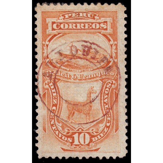 Perú Arequipa 28b 1885 Sellos-taxas de 1885 con sobrecarga MH