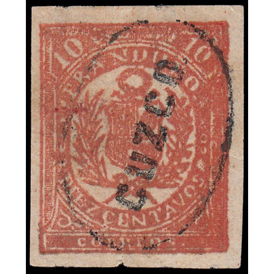 Perú Cuzco 3 1881/85 Sellos de Arequipa de 1882- 85 con sobrecarga MH Perú Cuzco 3 1881/85 Sellos de Arequipa de 1882- 85 con sobrecarga MH