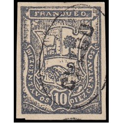 Perú Cuzco 3a 1881/85 Sellos de Arequipa de 1882- 85 con sobrecarga Usados