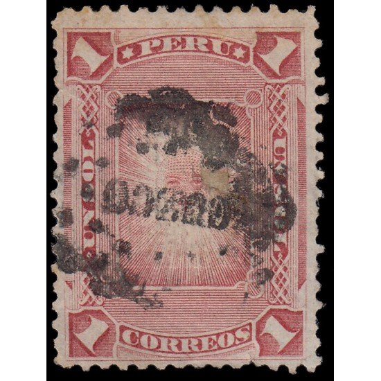 Perú Cuzco 15a 1984 Sellos de Perú de 1874-84 con sobrecarga Usado Perú Cuzco 15a 1984 Sellos de Perú de 1874-84 con sobrecarga Usado