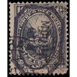 Perú Moquegua 9 1884 Sellos de Perú de 1874-84 con sobrecarga carmín Usado Perú Moquegua 9 1884 Sellos de Perú de 1874-84 con sobrecarga carmín Usado