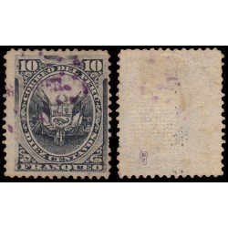 Perú Moquegua 11 1885 Sellos de Perú de 1874-84 con sobrecarga violeta Usado Perú Moquegua 11 1885 Sellos de Perú de 1874-84 con sobrecarga violeta Usado