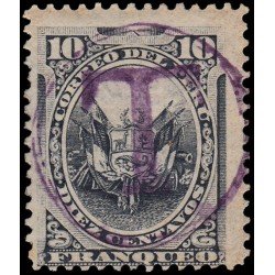 Perú Moquegua 13 1885 Sellos de Perú de 1884 con sobrecarga MH Perú Moquegua 13 1885 Sellos de Perú de 1884 con sobrecarga MH