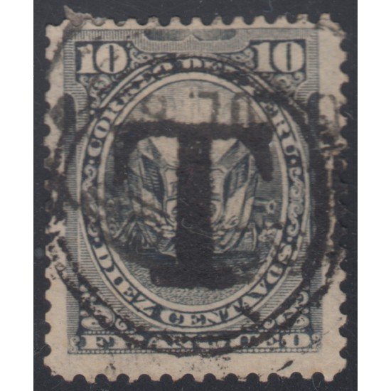 Perú Moquegua 13 1885 Sellos de Perú de 1884 con sobrecarga Usados Perú Moquegua 13 1885 Sellos de Perú de 1884 con sobrecarga Usados